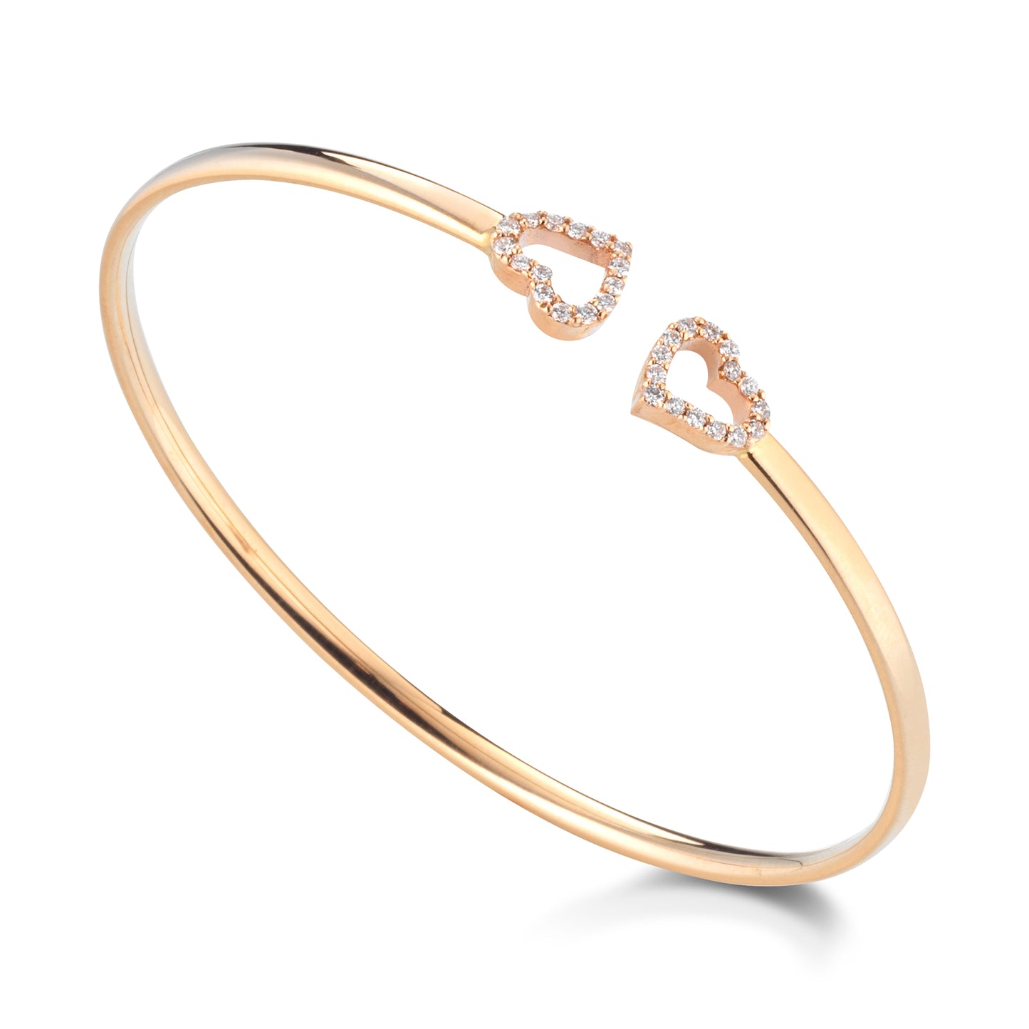 brd07 bracciale oro rosa e diamanti