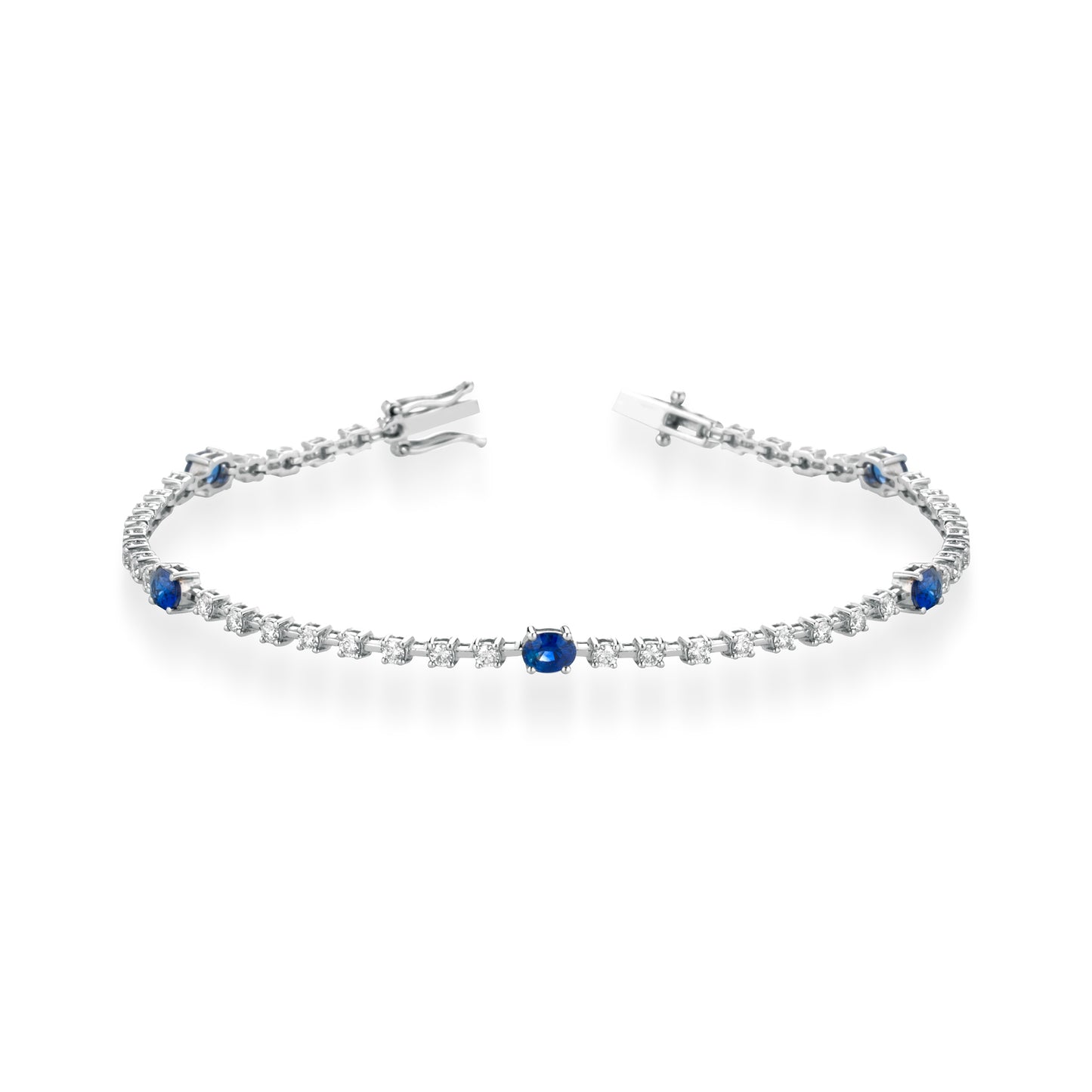 brdz01 bracciale diamanti e zaffiri