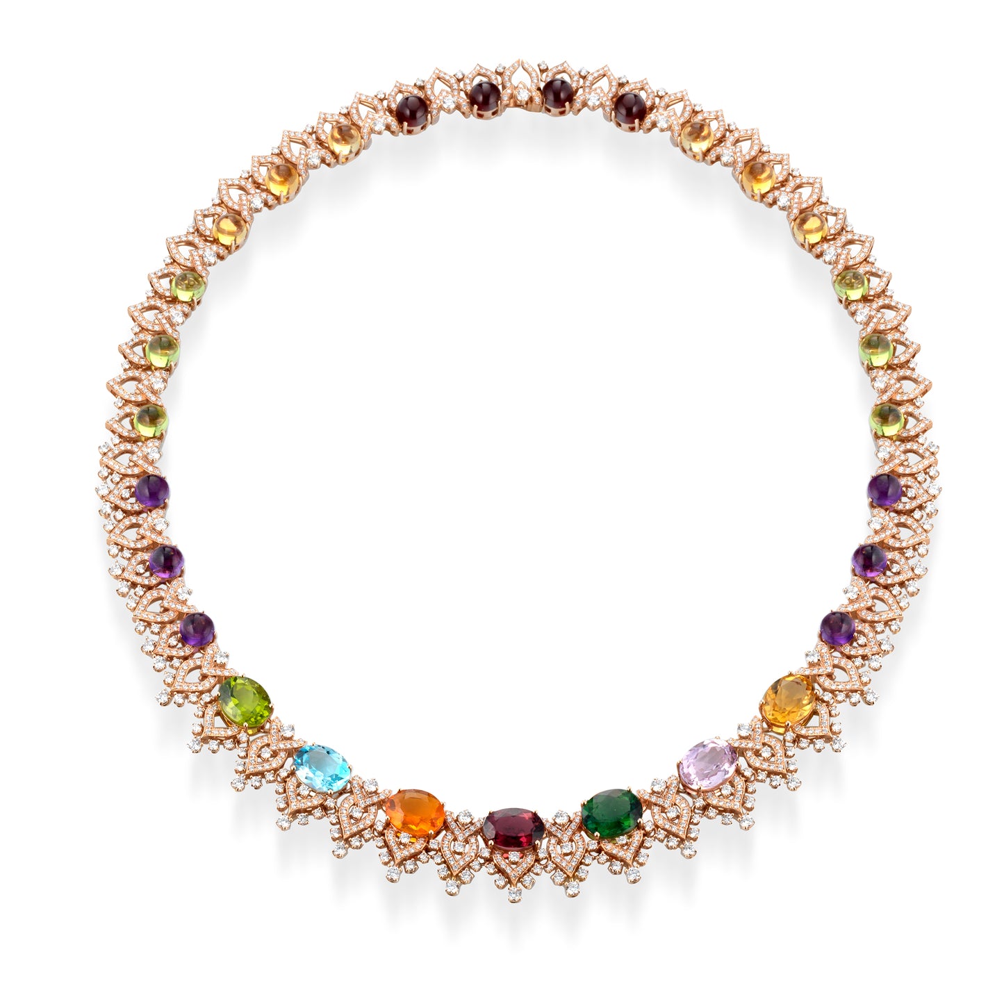 cld05multi - collana diamanti e pietre