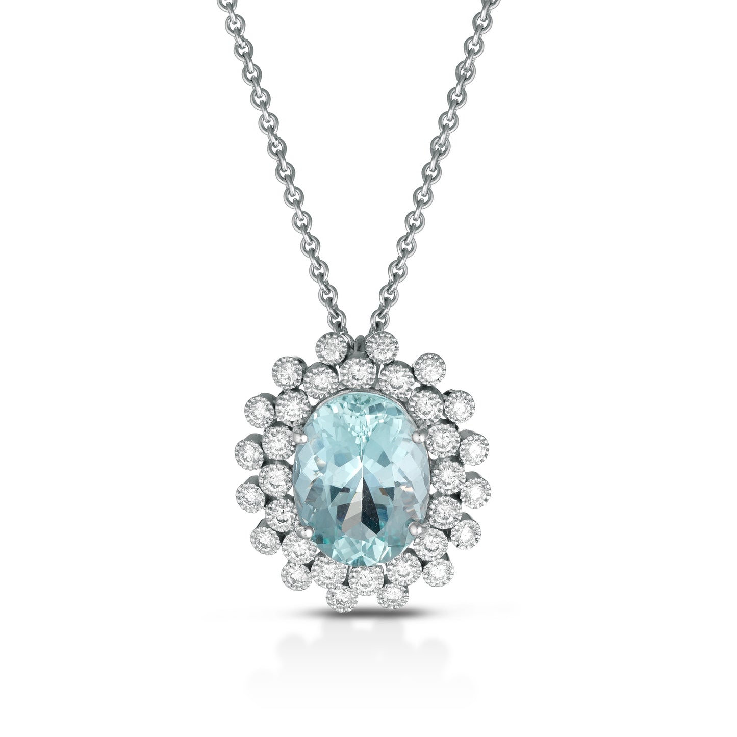 cda01 collana diamanti e acquamarina