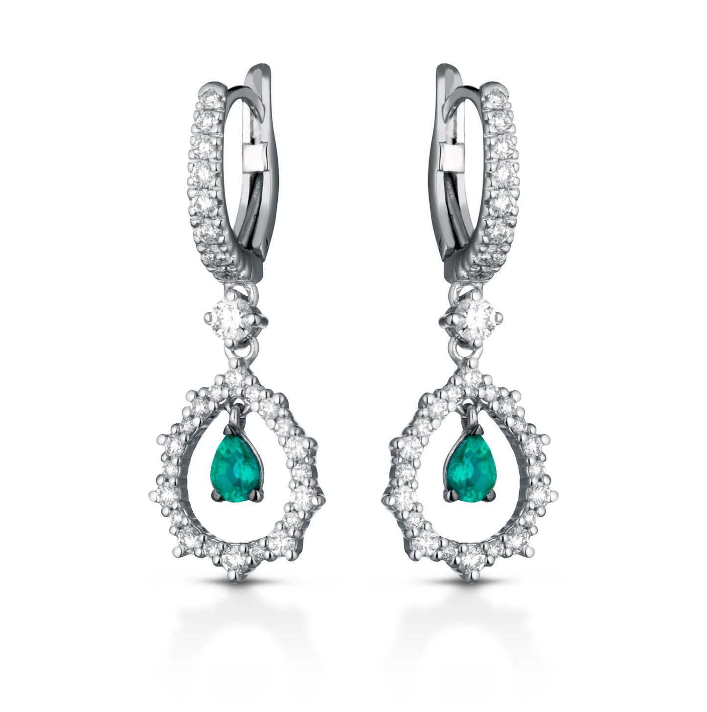 osd03 - Orecchini smeraldi diamanti