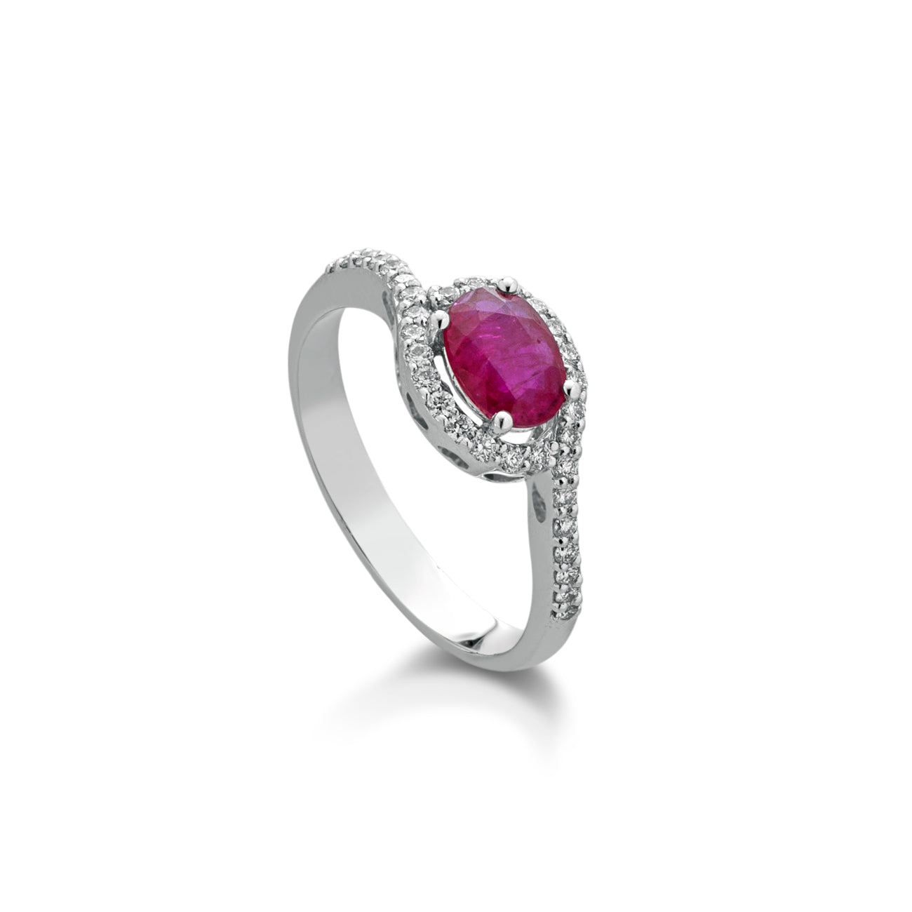 ANDR01- ANELLO DIAMANTI E RUBINO