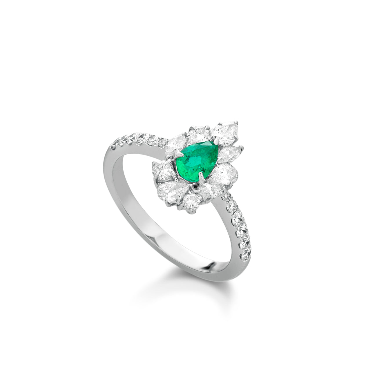 ANDS01- ANELLO DIAMANTI E SMERALDO