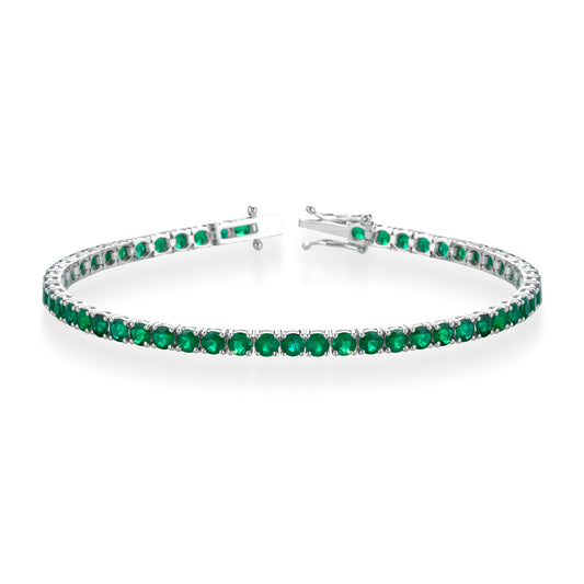 brs01 bracciale tennis smeraldi