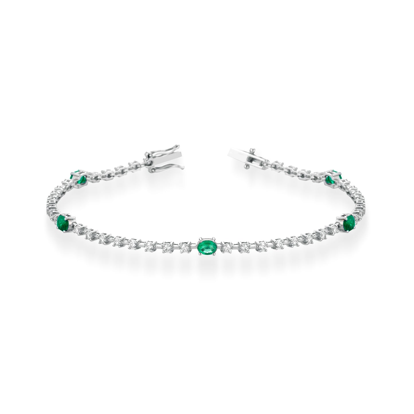 brds01 bracciale diamanti e smeraldi