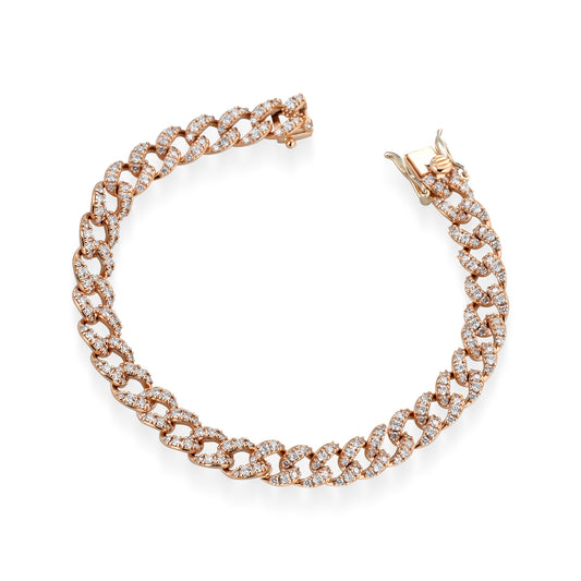 brd04 bracciale con diamanti "groumette"