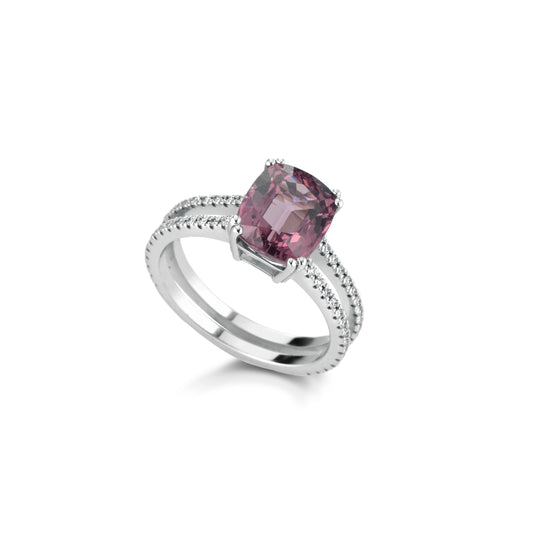 ASP15- ANELLO DIAMANTI E TORMALINA