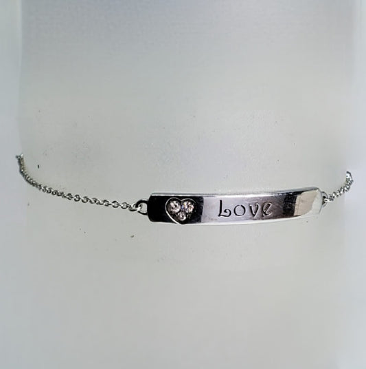 OUT51- BRACCIALE DIAMANTI "Love"