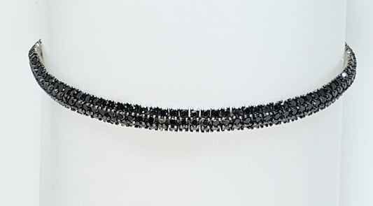 OUT54- BRACCIALE DIAMANTI NERI