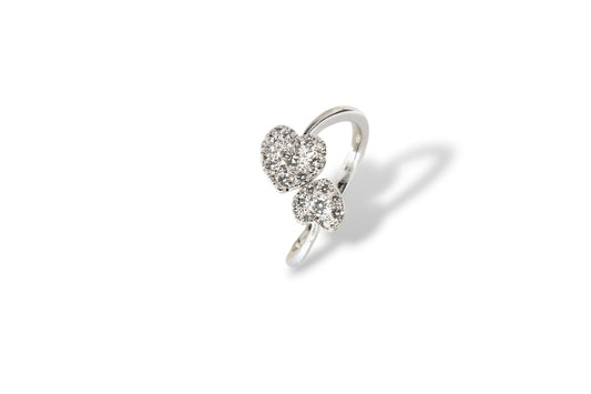 ANDFA1-  Anello diamanti "CUORE"