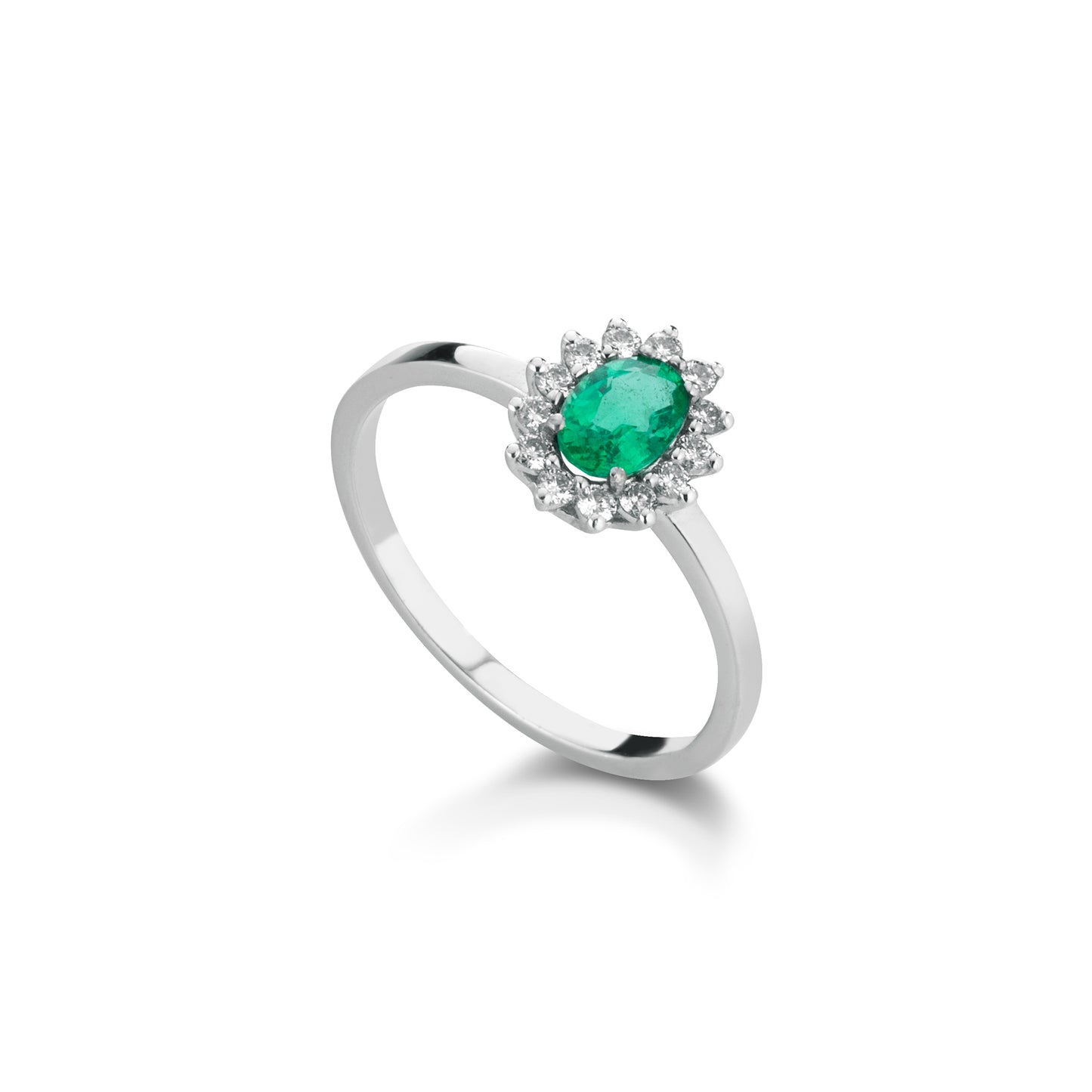 asd13 - Anello smeraldo diamanti