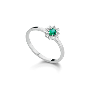 asd14 - Anello smeraldo diamanti