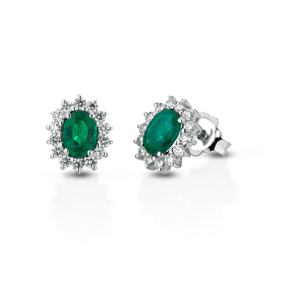 osd02 - Orecchini smeraldi diamanti