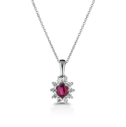 grd05 Girocollo rubino diamanti