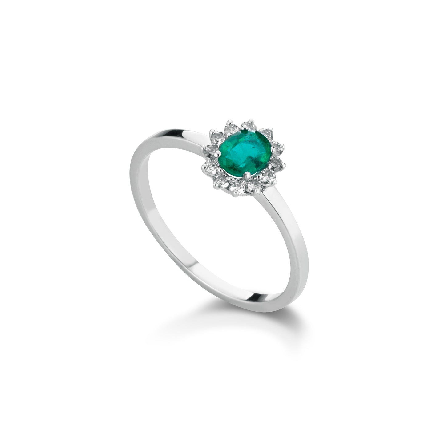 asd10 - Anello smeraldo diamanti