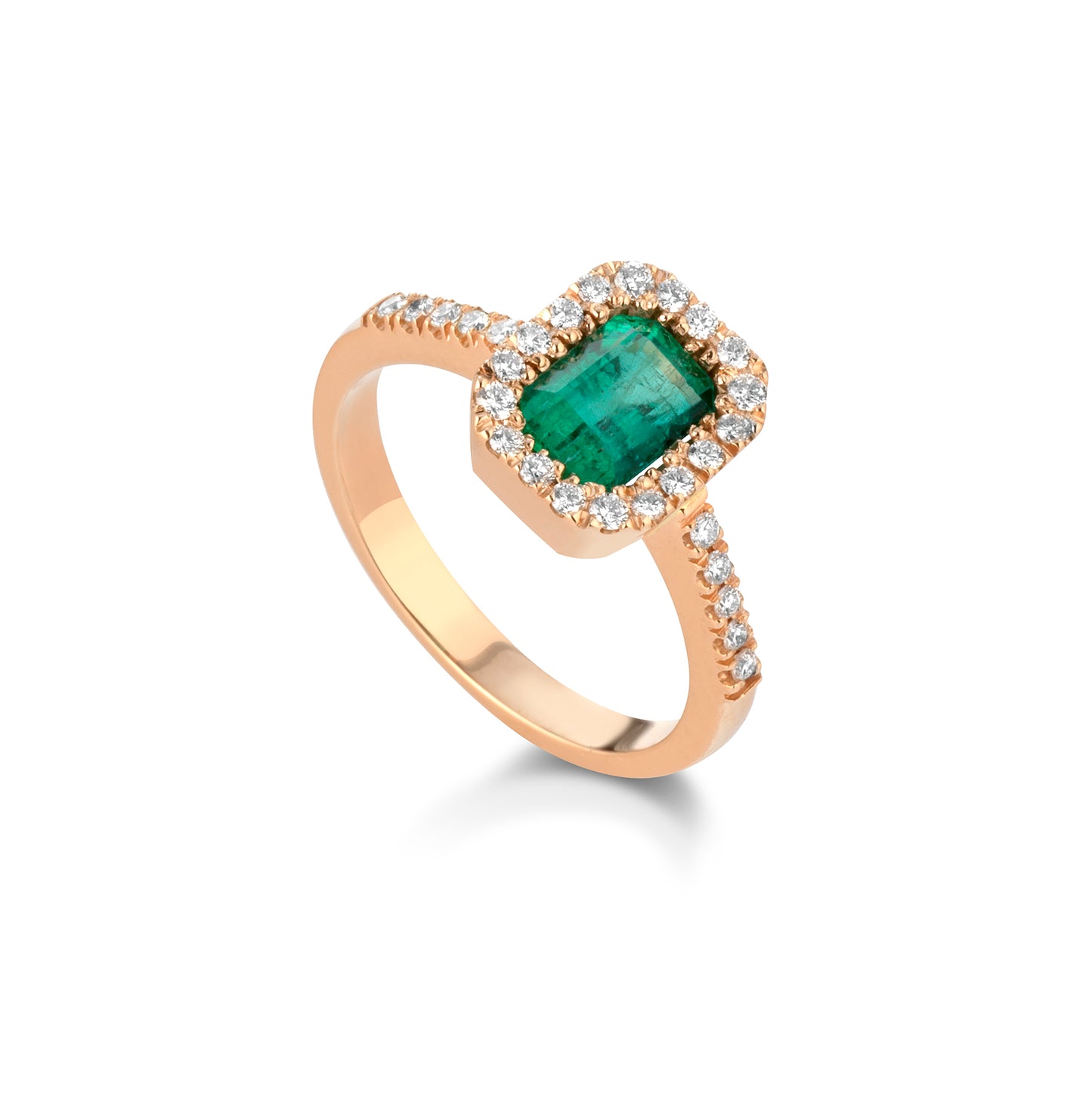asd21 - Anello smeraldo diamanti