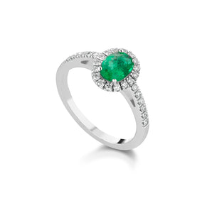 asd22 - Anello smeraldo diamanti