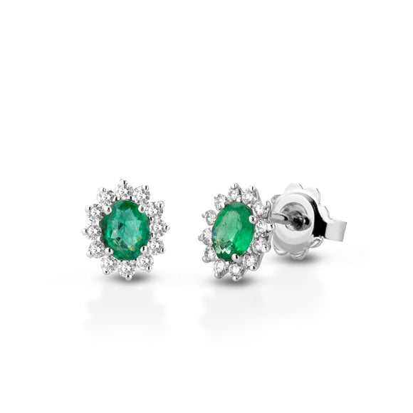 osd05 - Orecchini smeraldi diamanti
