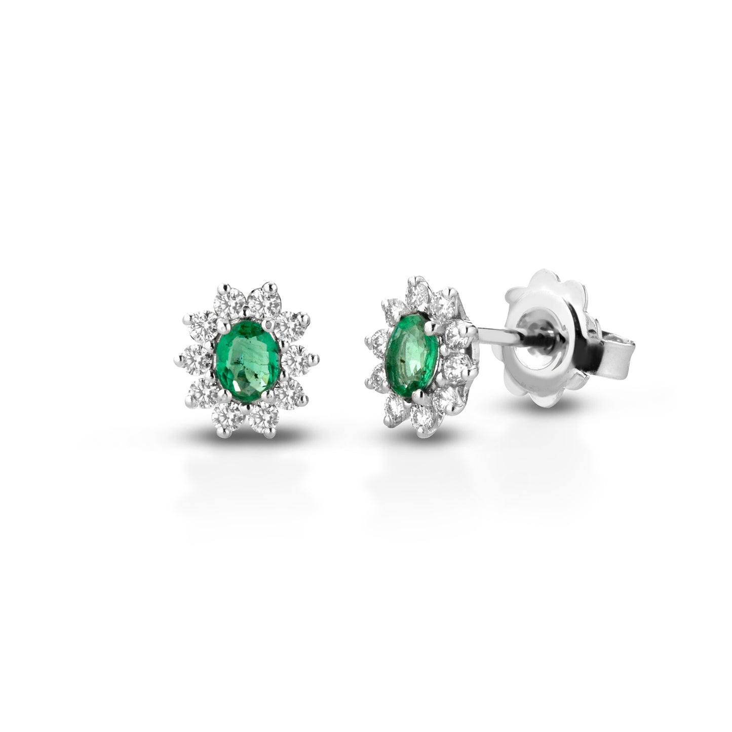 osd04 - Orecchini smeraldi diamanti