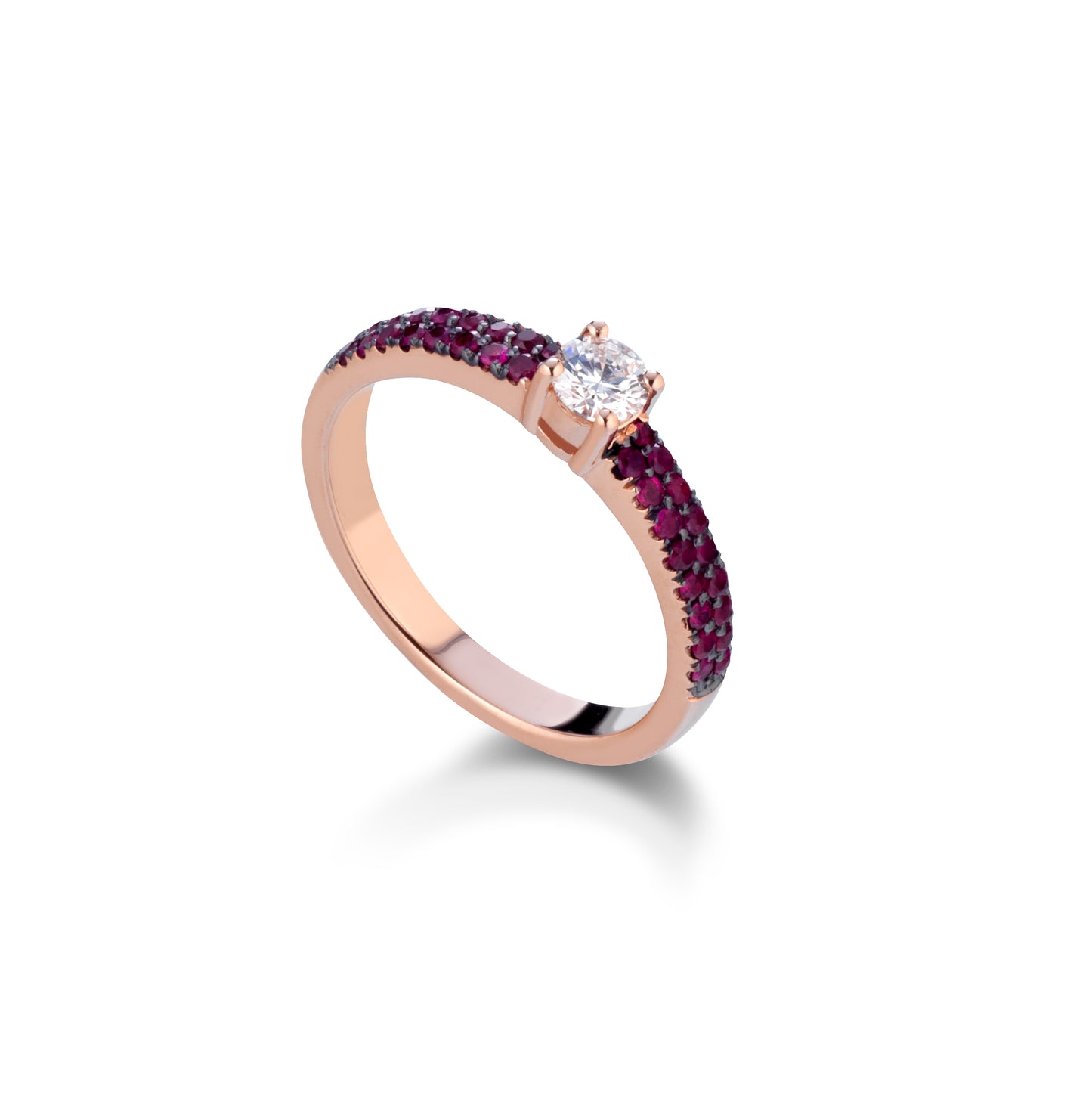 ard21 - Anello rubini diamanti