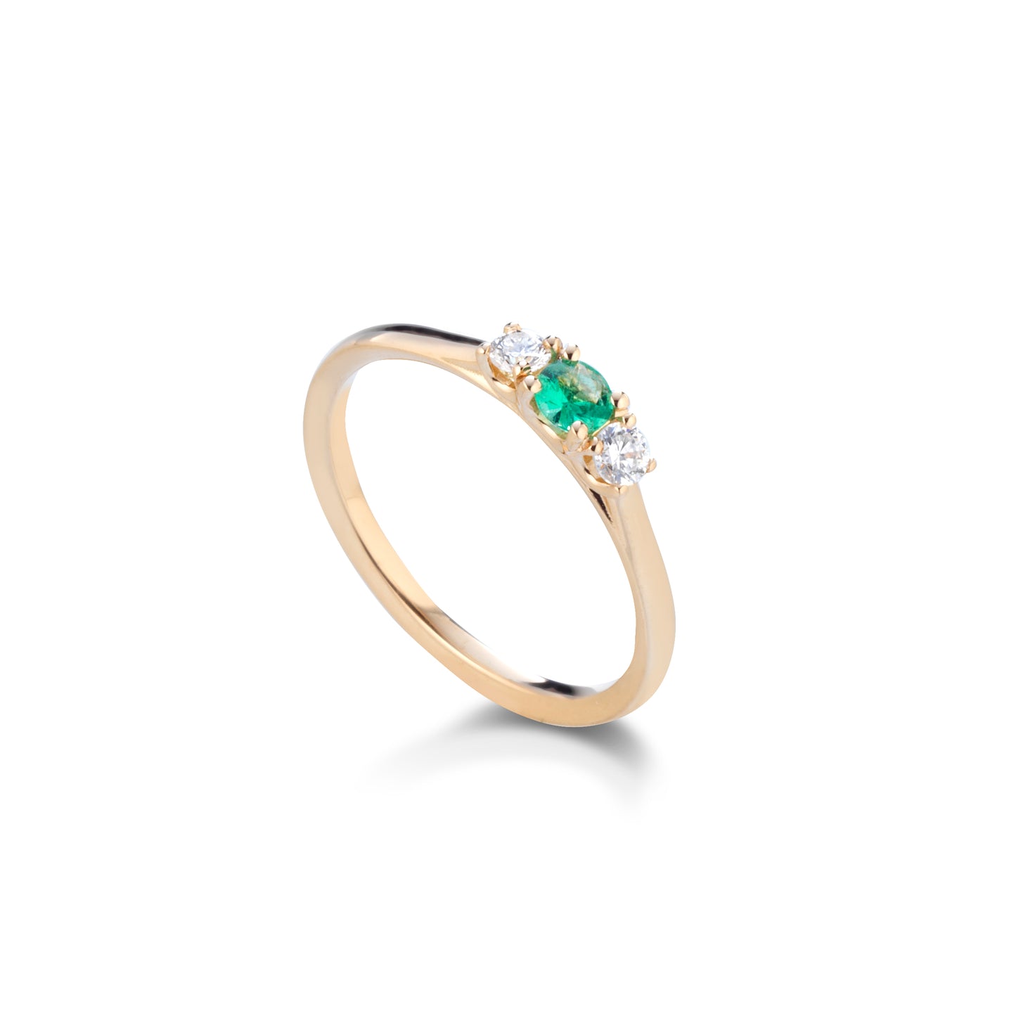 asd18 - Anello smeraldo diamanti