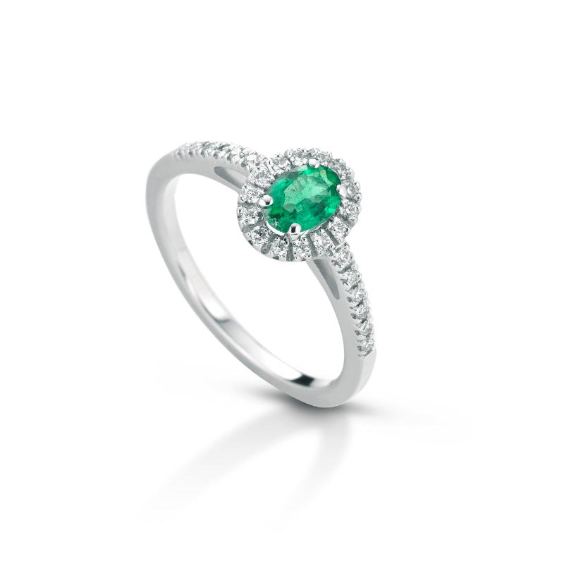 asd01-Anello smeraldo diamanti